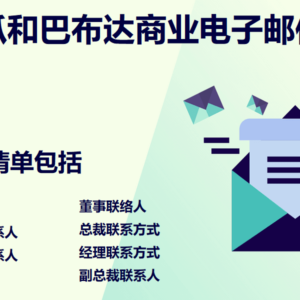 安提瓜和巴布达商业电子邮件列表