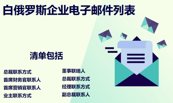 白俄罗斯企业电子邮件列表