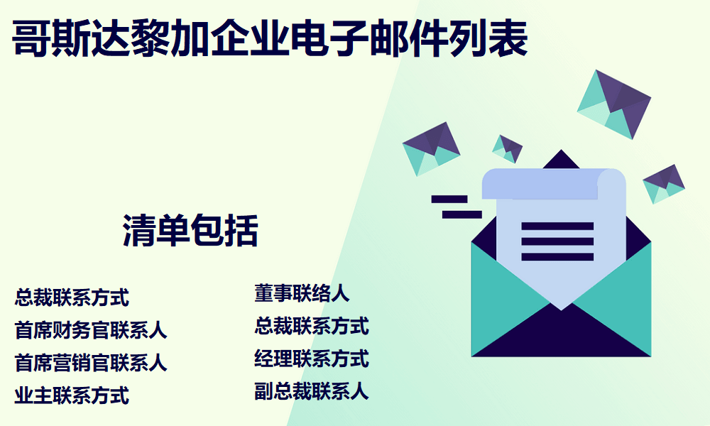 哥斯达黎加企业电子邮件列表