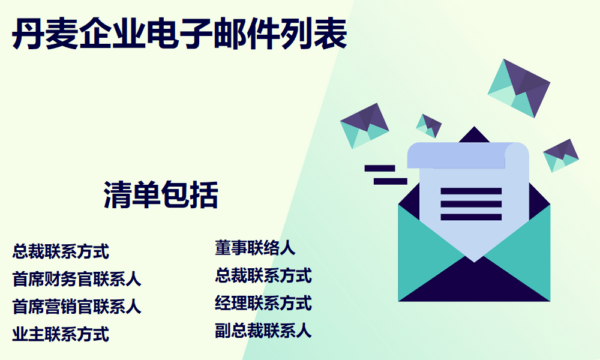 丹麦企业电子邮件列表