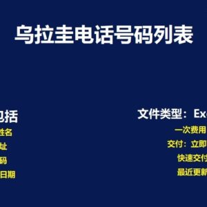 乌拉圭电话号码数据